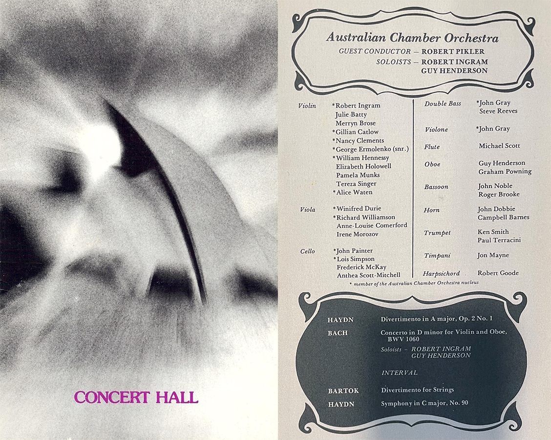ACO First Concert, Sydney Opera House