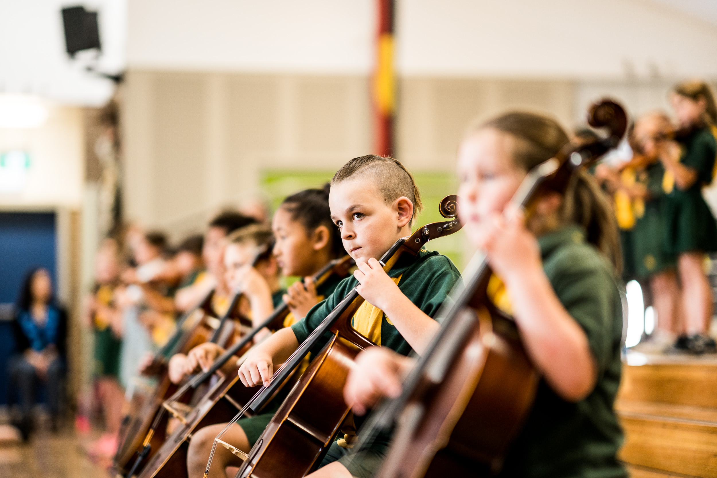 Students Playing Instruments as part of the ACO Fooundation
