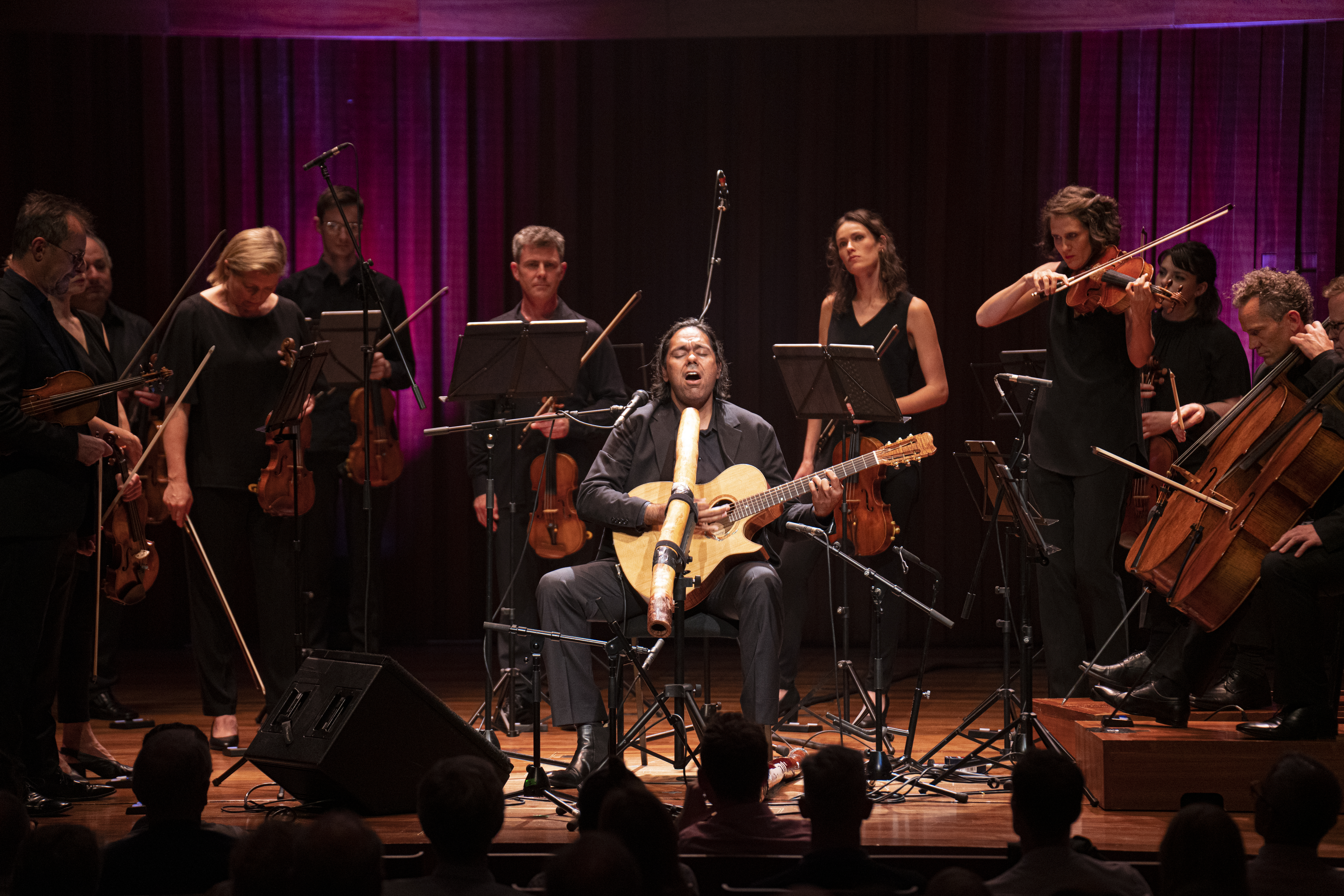 William Barton performs with the ACO at the Barbican Centre, London