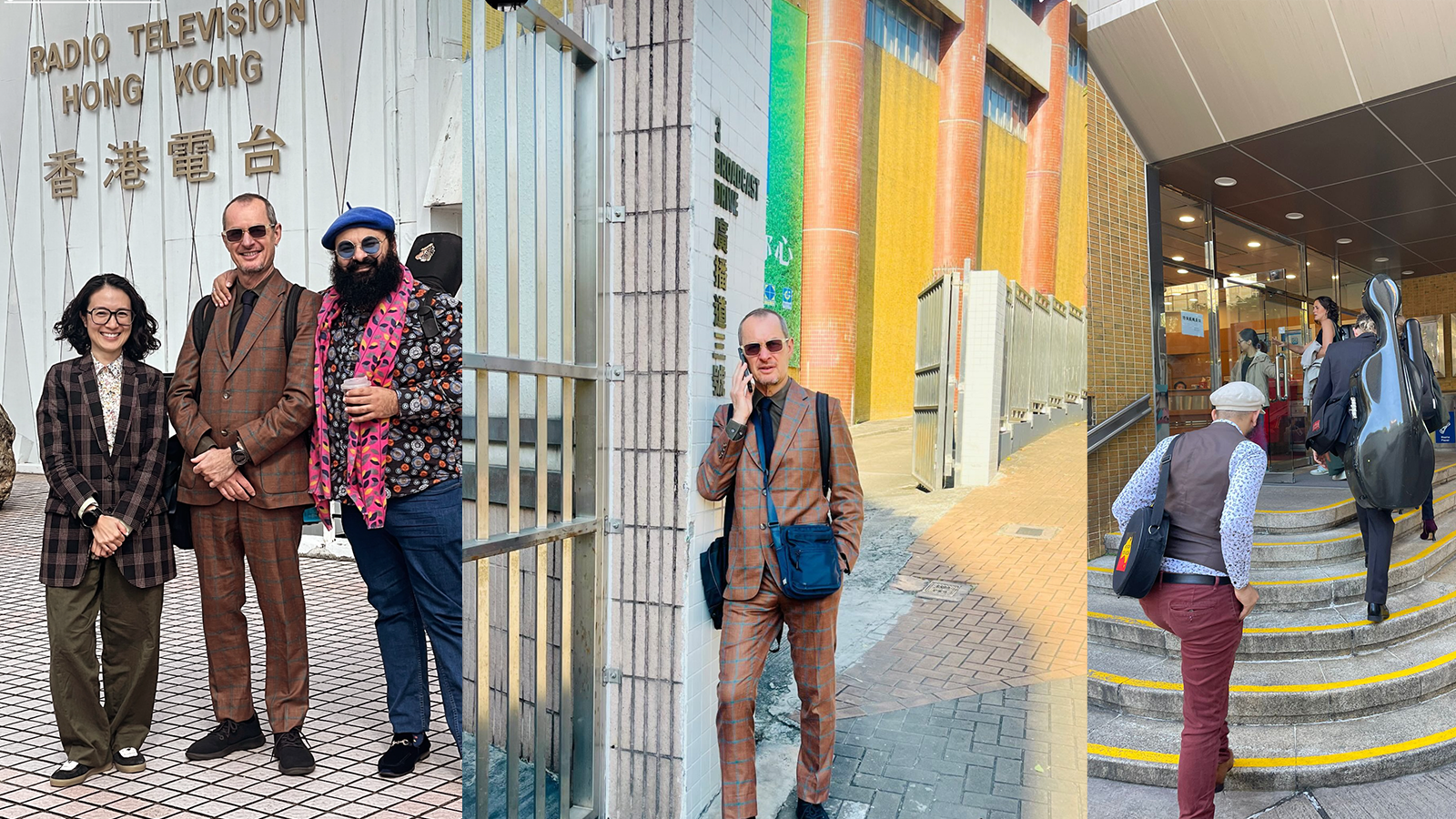 Richard Tognetti and ACO musicians at RTHK in Hong Kong