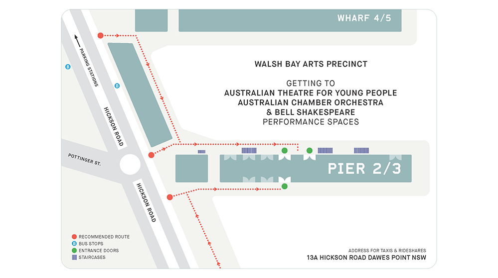 Pier 2/3 Wayfinding Map