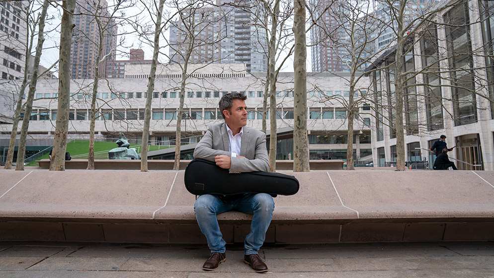 A portrait of ACO Violinist Mark Ingwersen in New York.