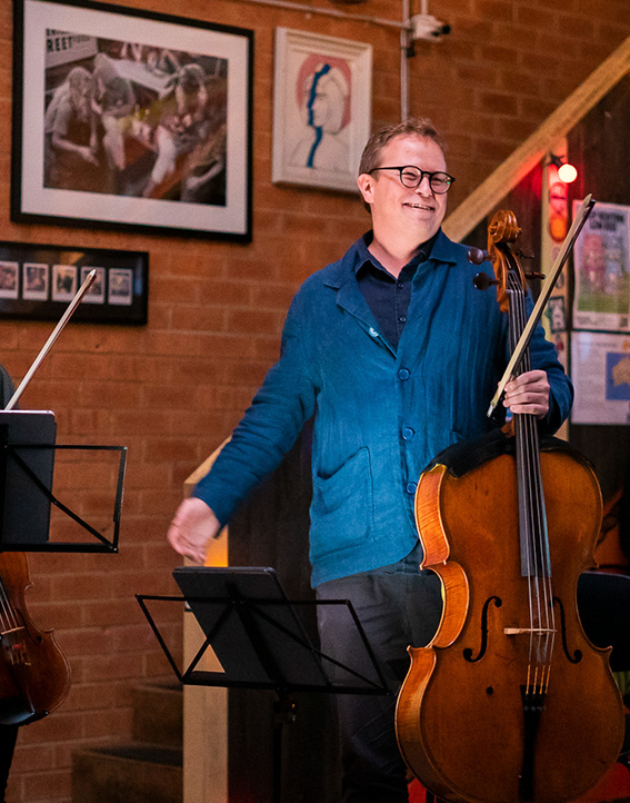 Tipi performing at Young Henrys brewery. 