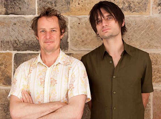 ACO Artistic Director & Lead Violin Richard Tognetti pictured with composer and Radiohead guitarist Jonny Greenwood
