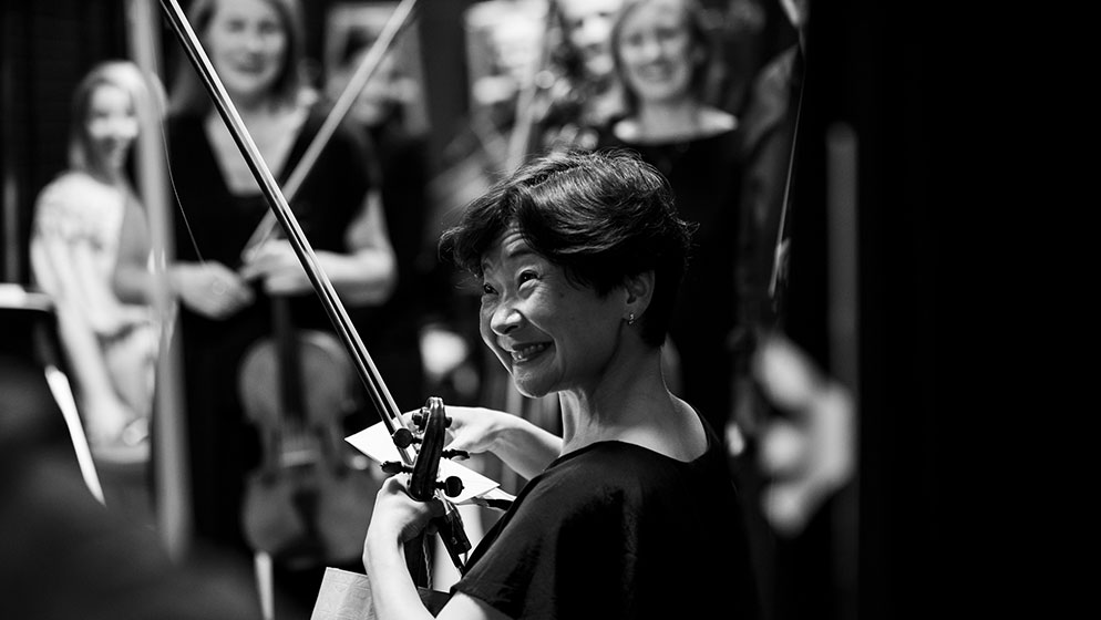 Photo of ACO violinist Aiko Goto