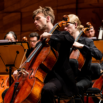 An ANAM musician performing. Photo by Pia Johnson