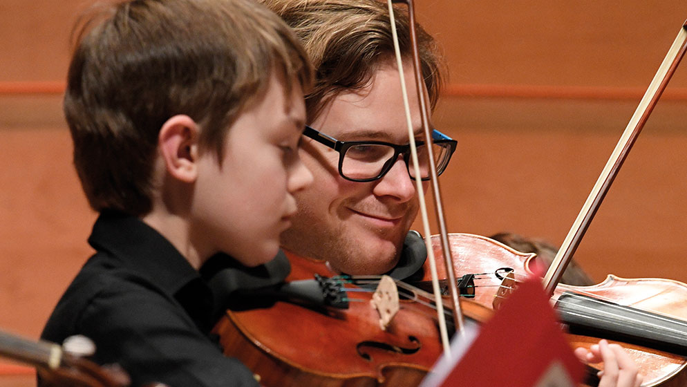 An ACO Academy student and mentor