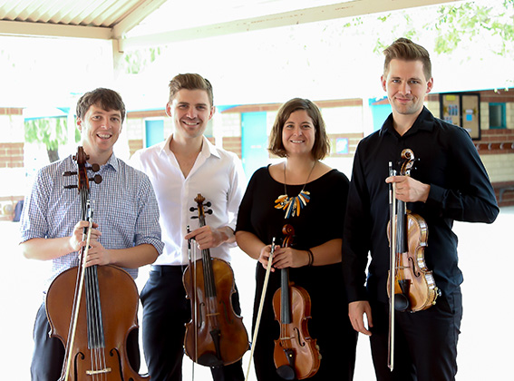 The ACO's teaching ensemble the ACO Inspire Quartet