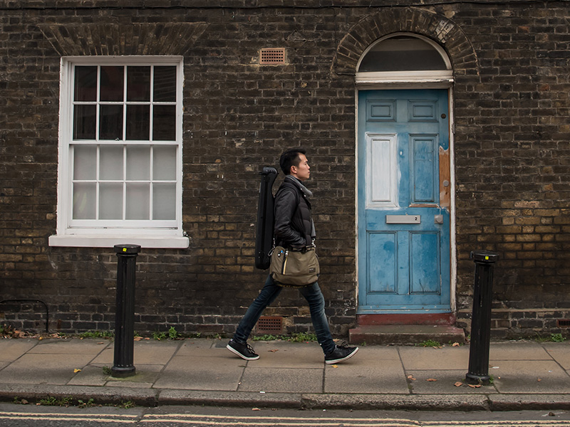 Ike See on the streets of London.