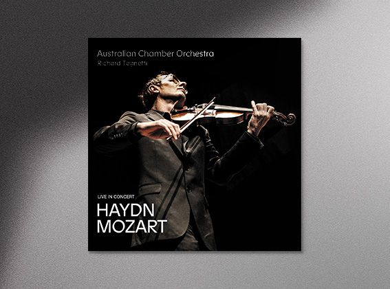 The cover art for the ACO's live Album Haydn Mozart