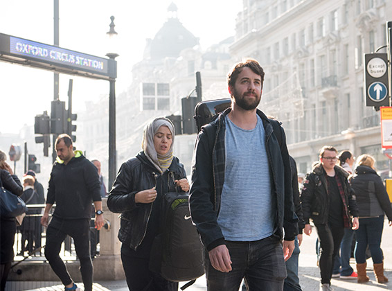 ACO Violinist Glenn Christensen at Oxford Circus