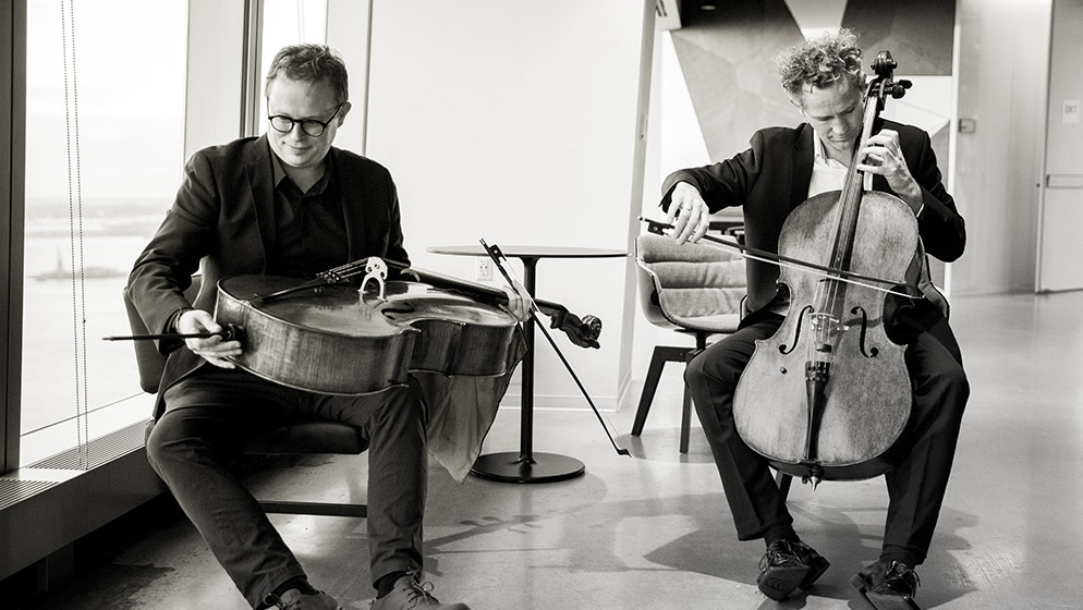 ACO Cellists Julian Thompson and Timo-Veikko 'Tipi' Valve