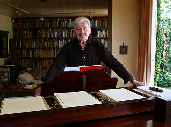 Australian composer Peter Sculthorpe