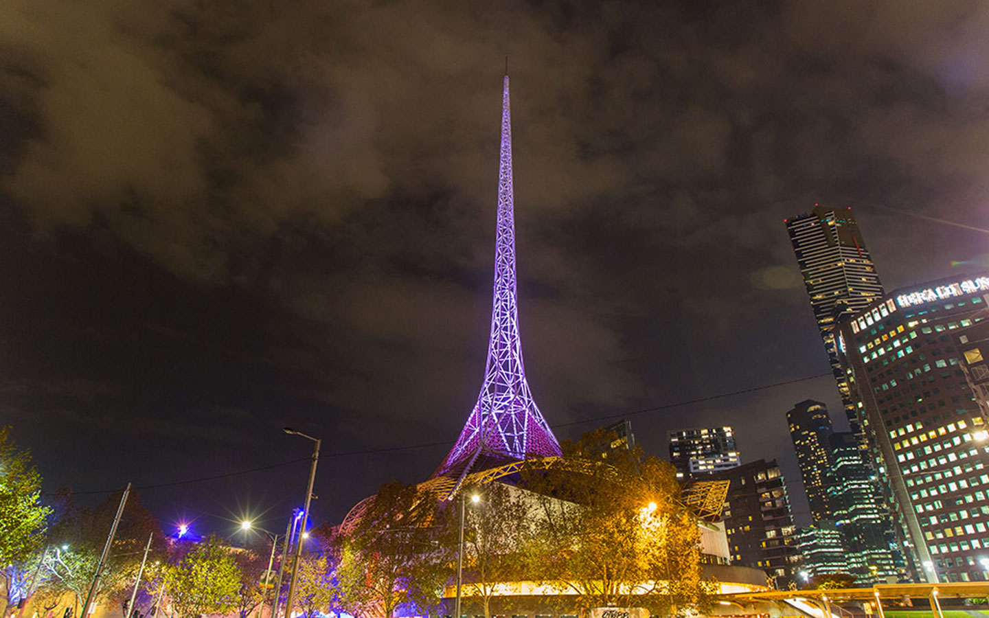 A photo of the spire at Arts Centre Melbourne