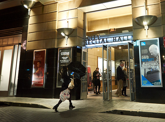 The facade of Sydney's City Recital Hall. Photo credit: Tim da-Rin 