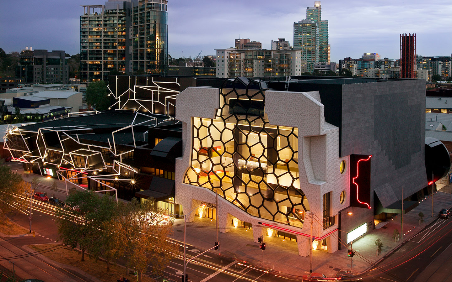 The Melbourne Recital Centre in a landscape image