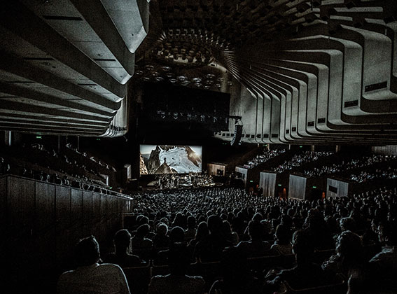The Inside of the Sydney Opera House Concert Hall during an ACO Performance