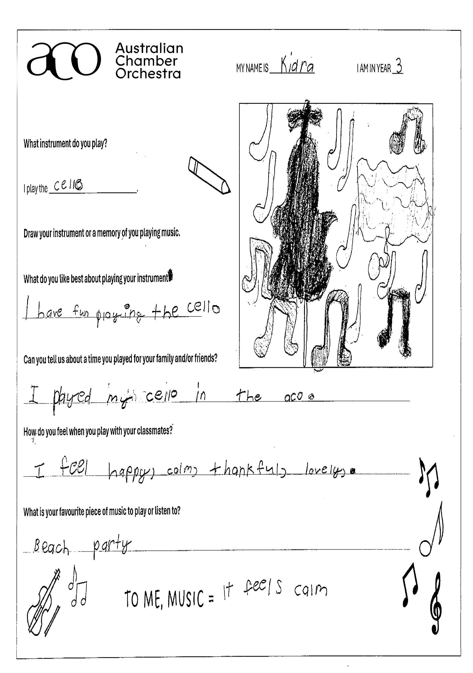 Kiara_Cello Worksheet_ACO Foundations