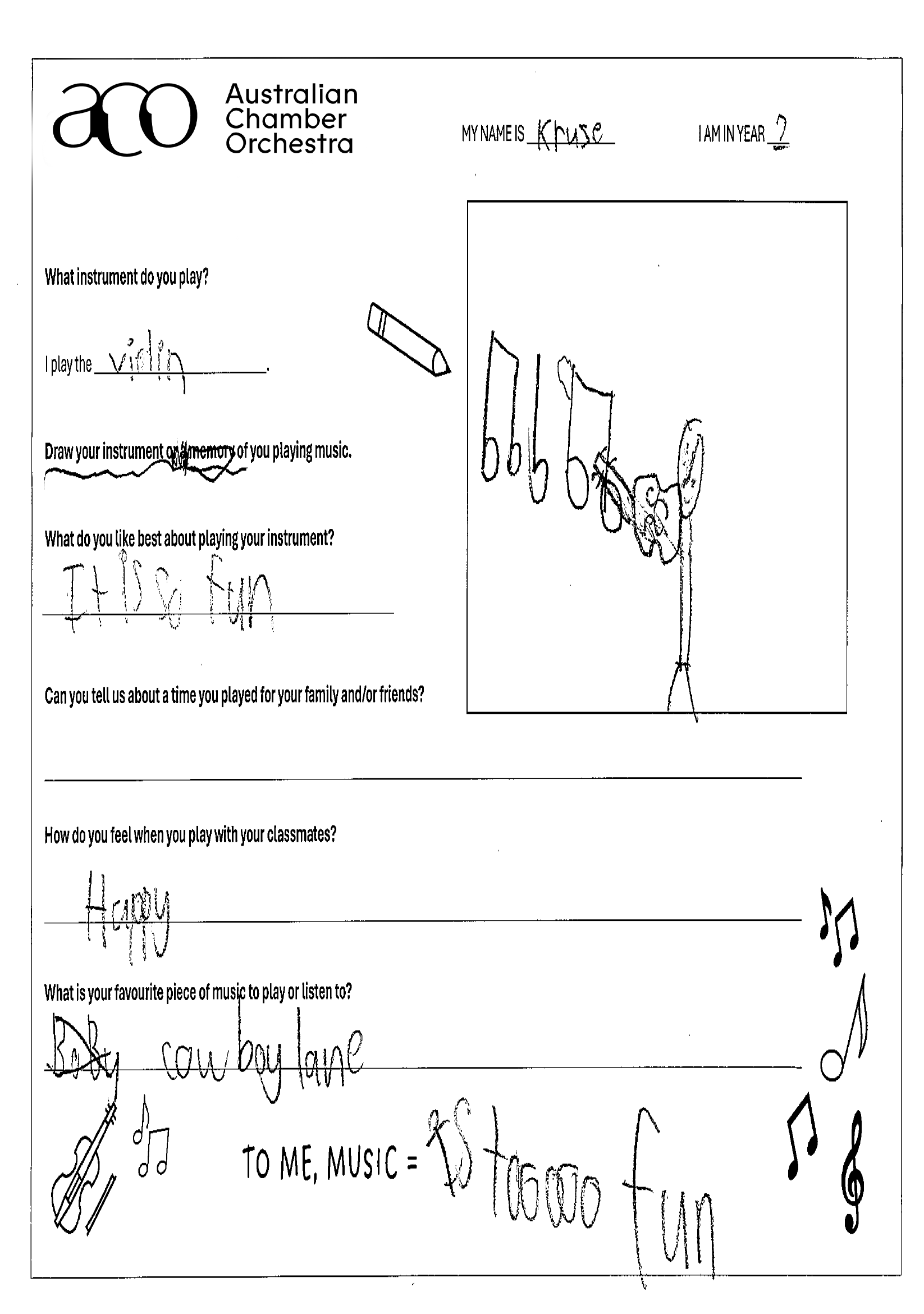 Kruse_Violin Worksheet_ACO Foundations