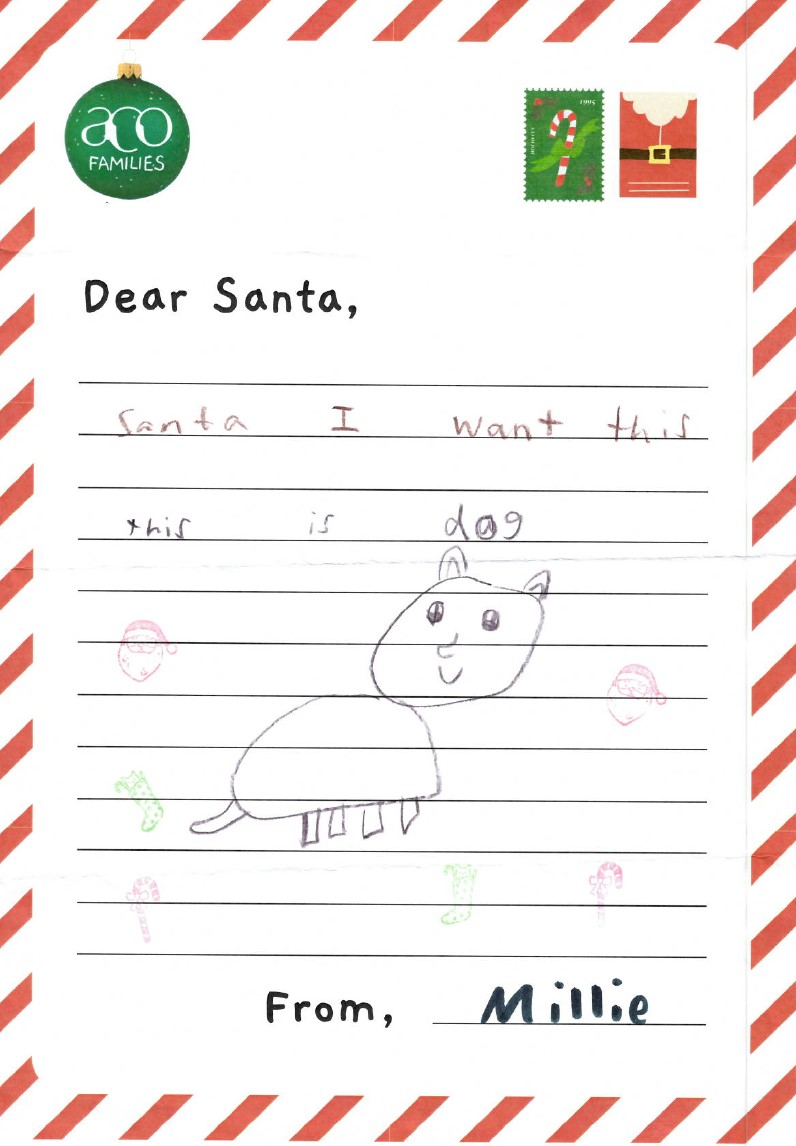 ACO Families Dear Santa Letter