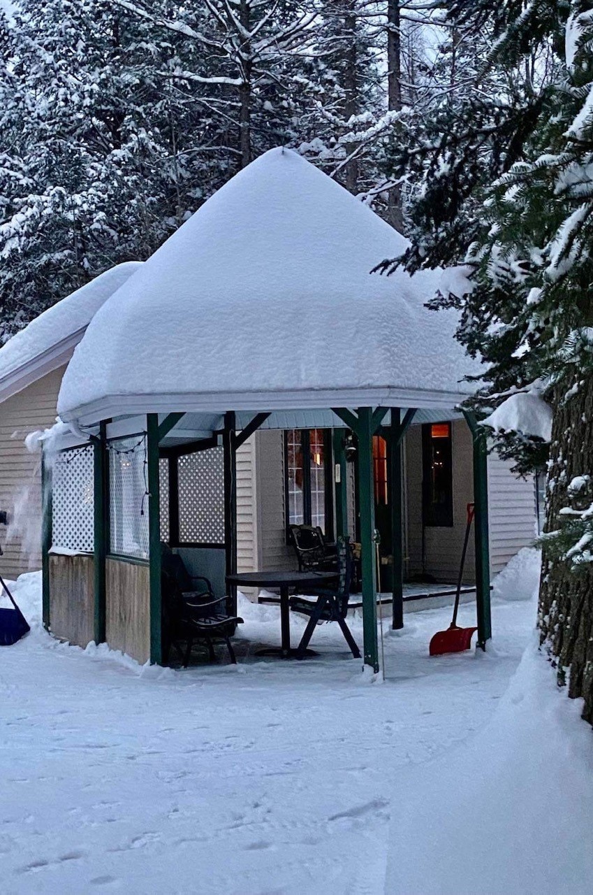 Winter cabin in Canada