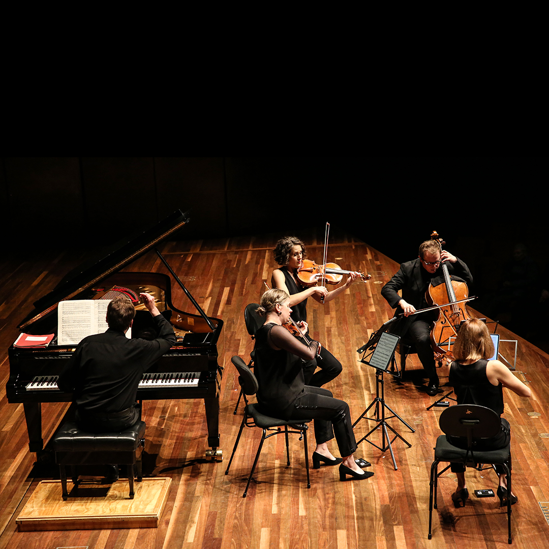 Pianist Olli Mustonen performing with the ACO