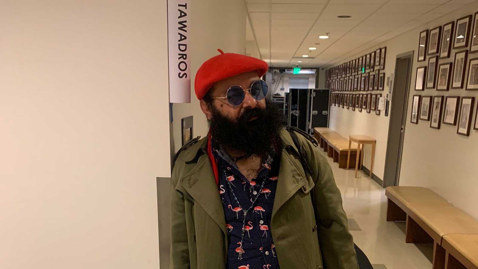 Joseph Tawadros backstage