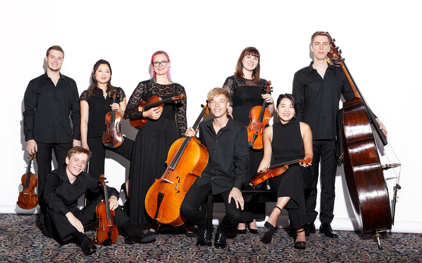 The 2019 ACO Emerging Artists posting for a portrait