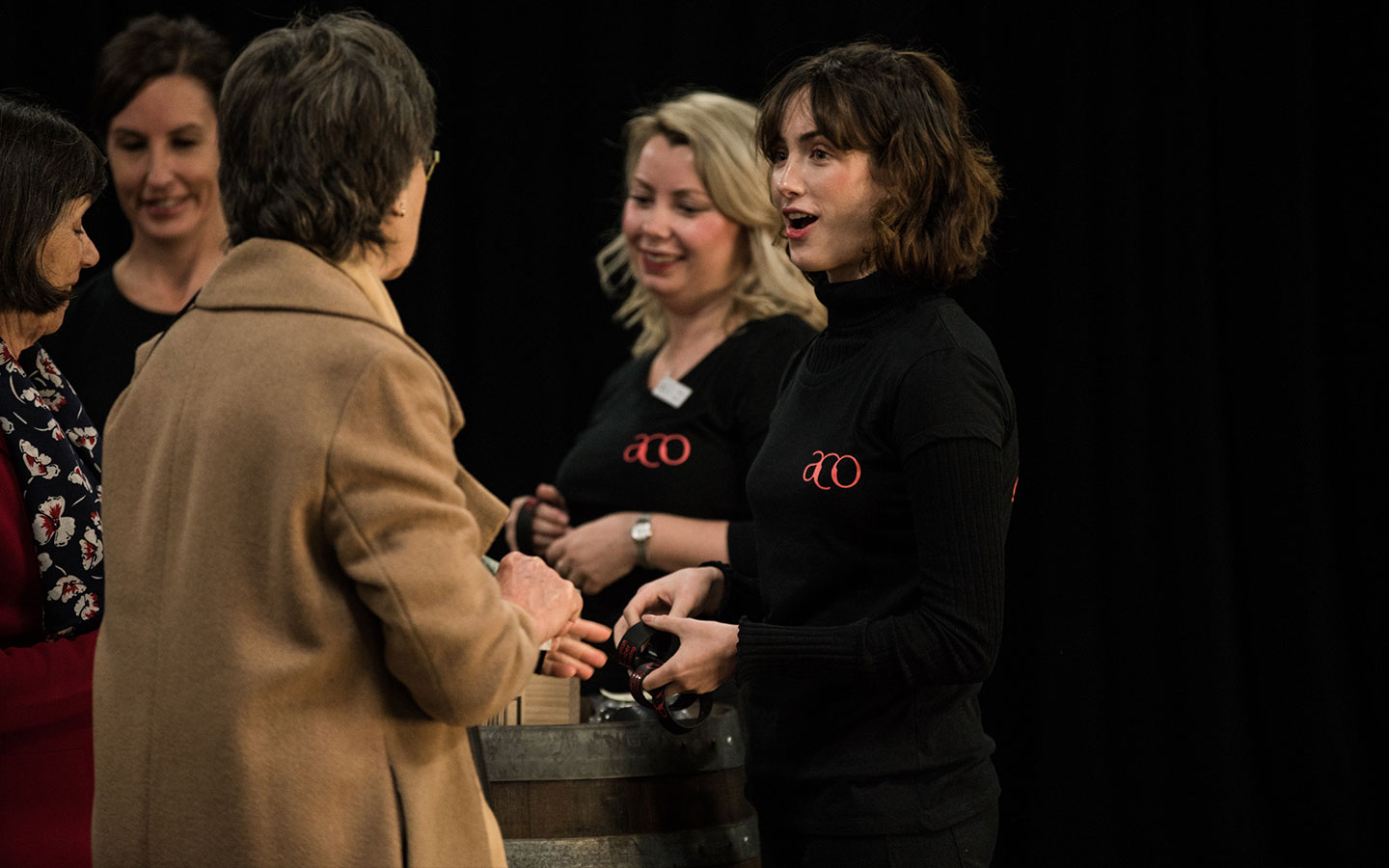 A behind-the-scenes image of the Orchestra